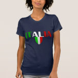 Italy logo flag of Italy shield for Italians Tshirts