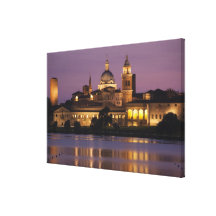 Italy, Mantua Province, Mantua. Town view and Gallery Wrap Canvas