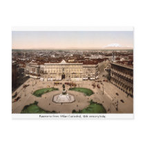 Italy - Panorama from Milan Cathedral Postcards