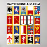 Italy Regions Poster