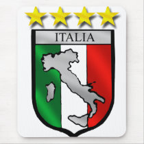 italy shield Italy flag italia map Mouse Pad