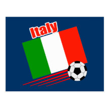 Italy Soccer Team Postcard