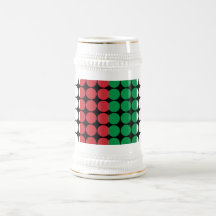 Italy Stylish Girly Chic : Polka Dot Italian Flag Coffee Mugs