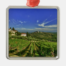 Italy, Tuscany, Greve. The vineyards of Castello Christmas Tree Ornaments