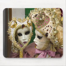 Italy, Venice, Burano Island. Woman dressed in Mouse Pad
