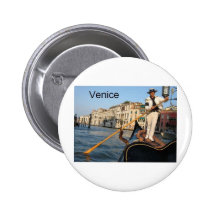 Italy Venice gondola (St.K) Pinback Button