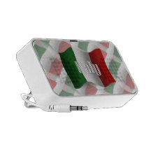 Italy Waving Flag Notebook Speakers