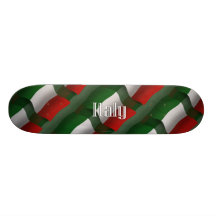 Italy Waving Flag Skateboard