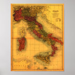 ItalyPanoramic MapItaly posters