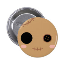 Itami the Voodoo Doll Head Buttons