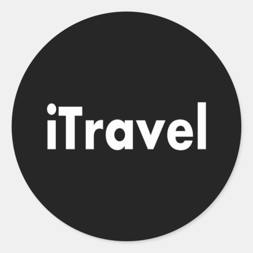 iTravel Round Sticker