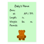 It's A Baby! - birth announcement template business cards