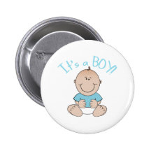 It's a Baby Boy! Pinback Buttons
