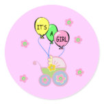 It's A Baby Girl Favour Sticker