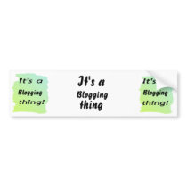 It's a blogging thing!