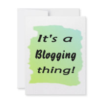 It's a blogging thing!