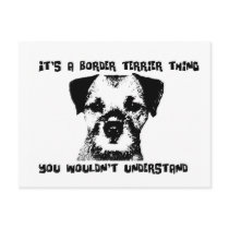 It's a Border Terrier thing ... Postcard