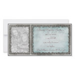 "It's a Boy" Baby Blue Rustic Custom Photo Card photo cards