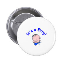 It's A Boy (Baby Face) Pins