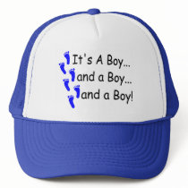 Its A Boy Baby Triplets Hat