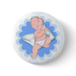 It's a Boy! Baby With Bottle Pins
