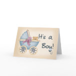 Its a Boy Bear Greeting Card