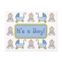 "It's a Boy!" Birth Announcement postcards