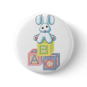 It's A Boy Blue Bunny buttons