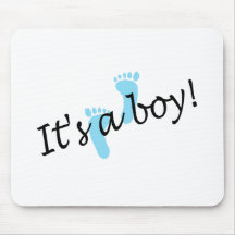 It's A Boy (Blue Feet) Mouse Pads