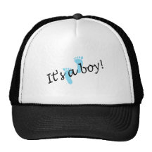 It's A Boy (Blue Feet) Trucker Hats