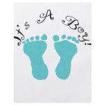 It's A Boy Blue Footprints flyers