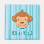 It's a Boy! - Blue Monkey Magnet