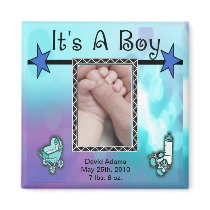 It's A Boy Blue Stars Set Magnets