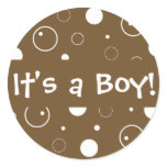 It's a Boy! Bubbles Envelope Sticker Seal