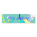 It's A Boy Bumper Sticker bumper stickers