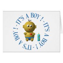 It's a boy! card