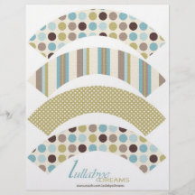 It's a Boy! Cupcake Wrappers Flyer Design
