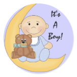 It's A Boy - Cute Baby Cartoon Sticker