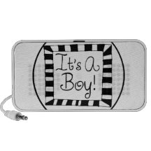 It's A Boy Doodle Milestone Travelling Speakers