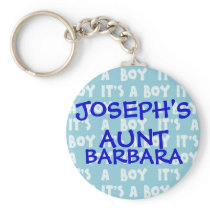 It's A Boy Family Keychain