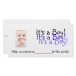 It's a Boy!  Invitations Personalized Photo Card