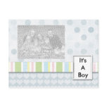 It's A Boy Photo Birth Announcement Template Postcards