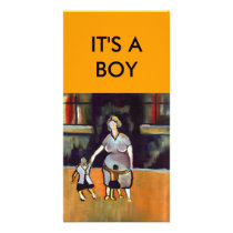 IT'S A BOY PHOTO GREETING CARD