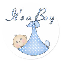 It's a Boy stickers