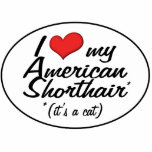 It's a Cat! I Love My American Shorthair Photo Cutout