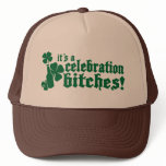 it's a celebration bitches! St patricks day Mesh Hats
