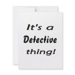 It's a detective thing! invitations