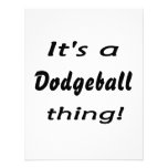 It's a dodgeball thing! personalized announcement