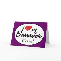 It's a Dog! I Love My Bassador Greeting Card