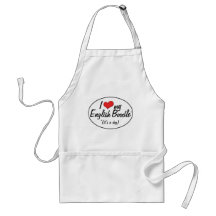 It's a Dog! I Love My English Boodle Aprons